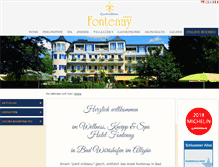 Tablet Screenshot of kurhotel-fontenay.de